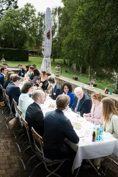 À table avec Emmanuel Macron et Frank-Walter Steinmeier